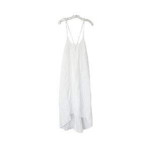 Johanna Scoop Back Maxi Dress Cover Up - White - M